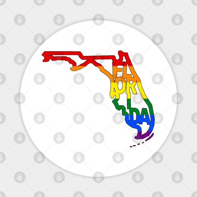 Florida Pride Magnet by CaveofNerdom